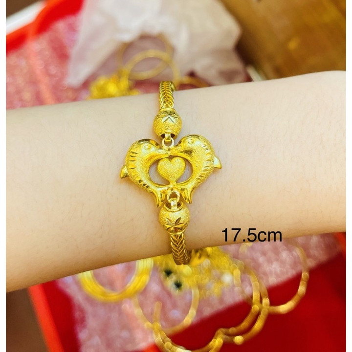 Authentic 96.5% Gold Baht Bracelet - KMDGold