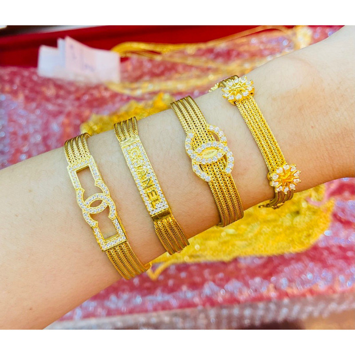 Authentic 96.5% Gold Baht Bracelet - KMDGold
