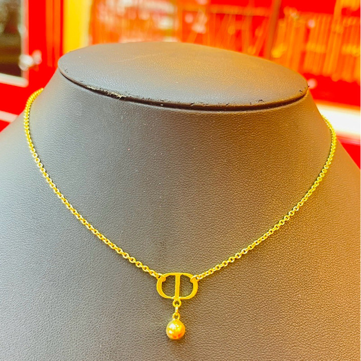 Collier 2-Salung en or véritable de Kmdgold