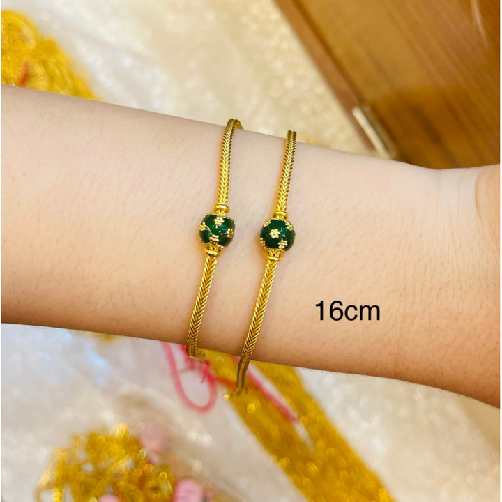 Genuine Gold KMDBenz Enamel Bracelet (14k)