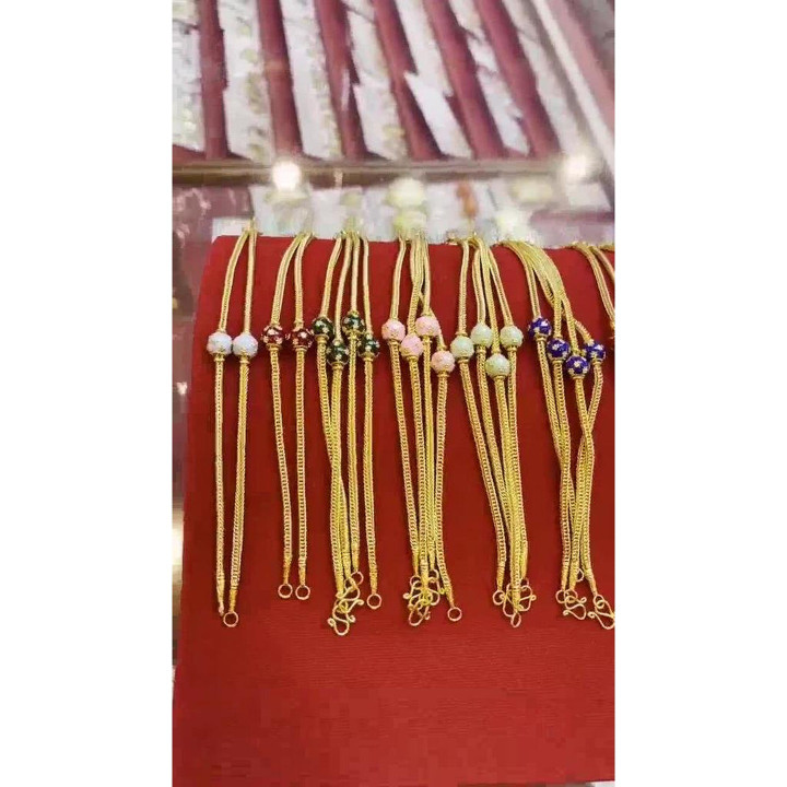 Genuine Gold KMDBenz Enamel Bracelet (14k)