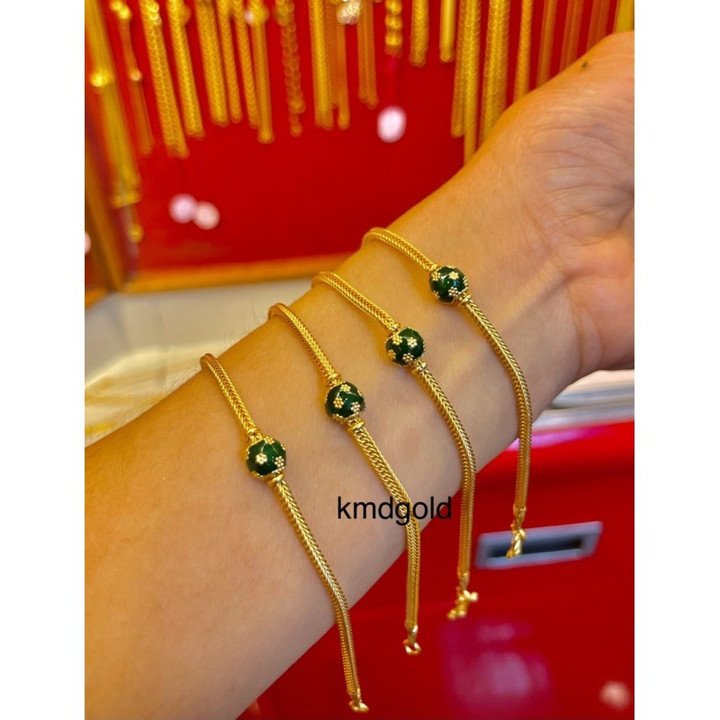 Genuine Gold KMDBenz Enamel Bracelet (14k)