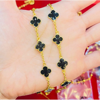 14k Gold Bracelet with Enamel Design - KMDGold