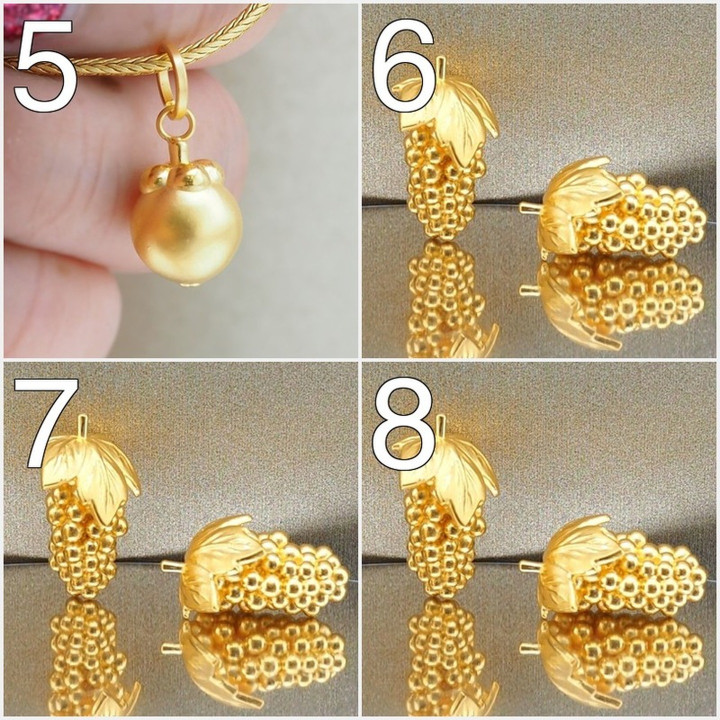 Anya 水果吊坠 | 99.9% 纯金首饰