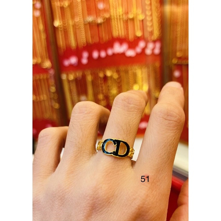 24K金戒指 - 纯金时尚珐琅设计