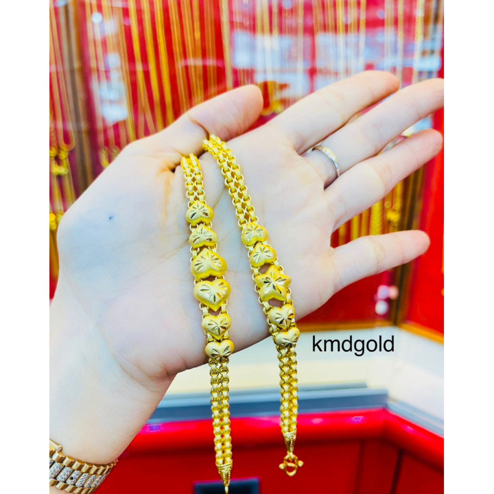 Real Gold 14k 2-Salung Bracelet by KMDGOLD
