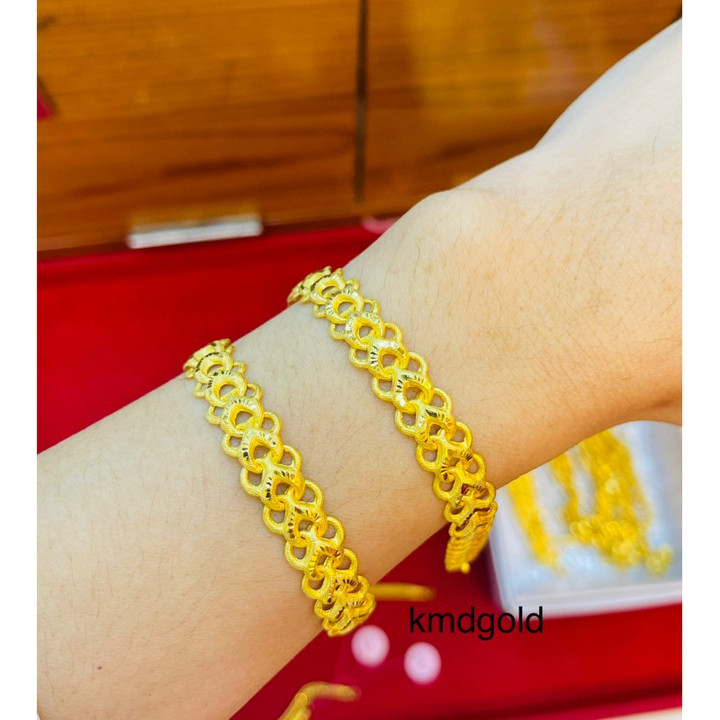 KMDGOLD 真金 2-Salung 手镯