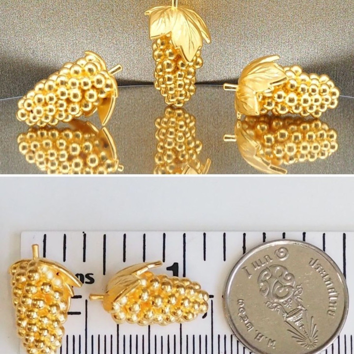 Anya 水果吊坠 | 99.9% 纯金首饰