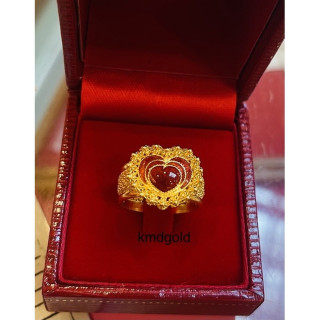 KMDGold 出品的真金 2-Saluang 戒指