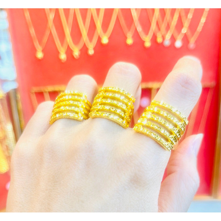 KMDGold 出品的真金 2-Saluang 戒指