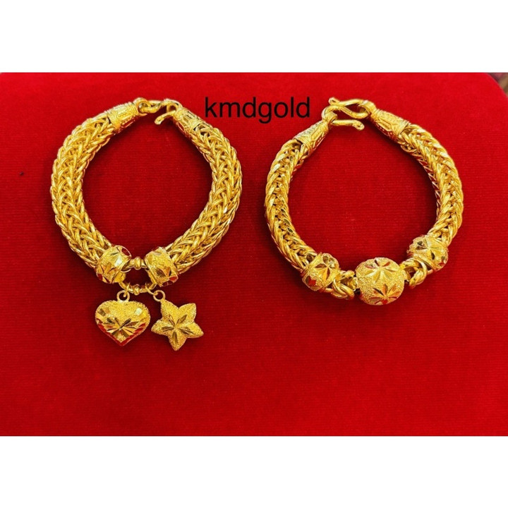 Genuine 3 Baht Gold Bracelet by KMDGold