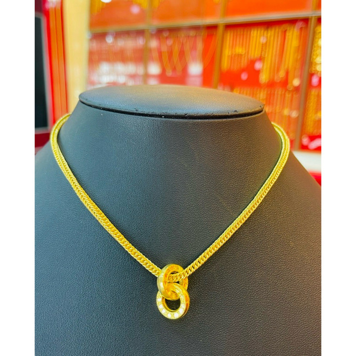 Genuine 1 Baht Gold Necklace - KMDGOLD Fashion Design