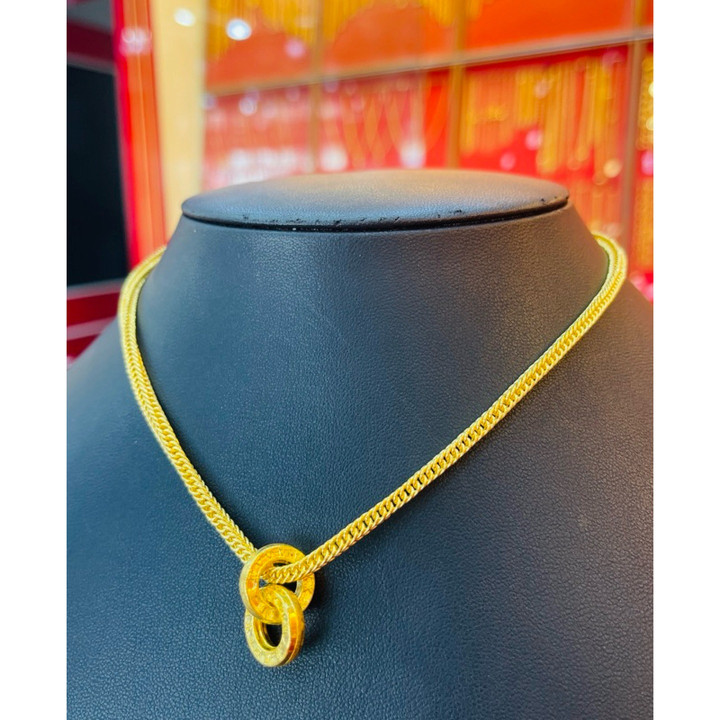 Genuine 1 Baht Gold Necklace - KMDGOLD Fashion Design