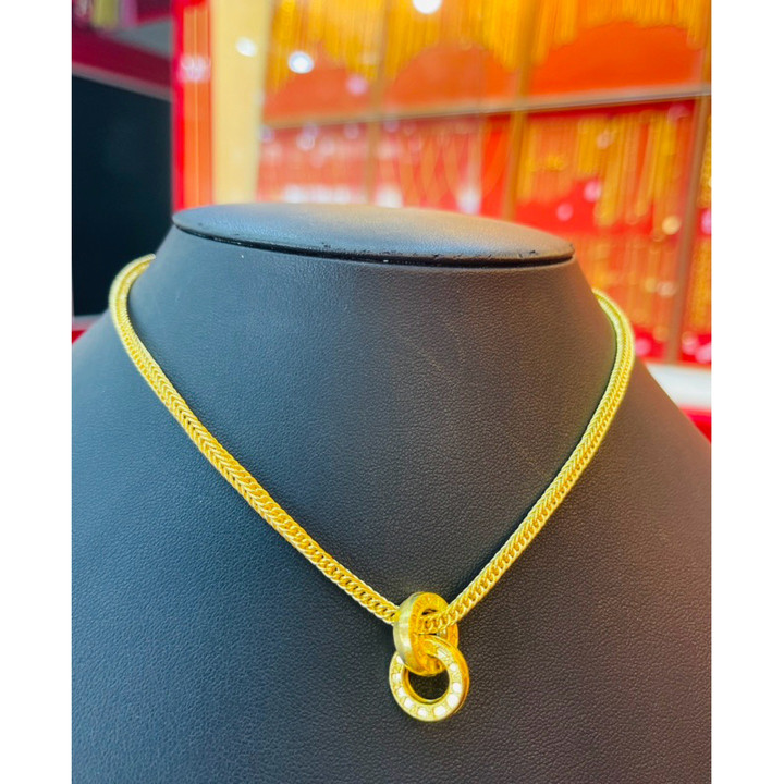 Genuine 1 Baht Gold Necklace - KMDGOLD Fashion Design