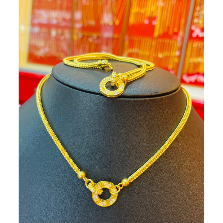 Genuine 1 Baht Gold Necklace - KMDGOLD Fashion Design