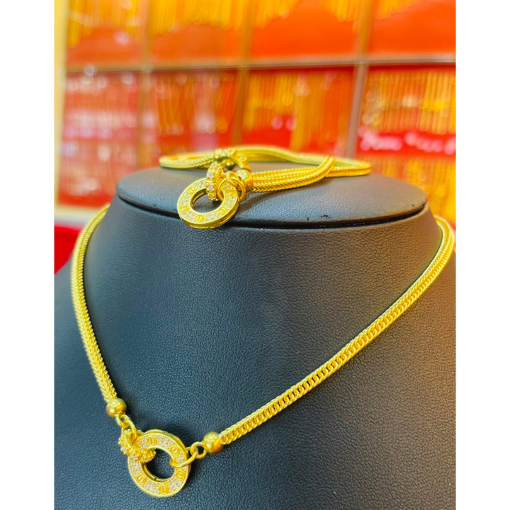 Genuine 1 Baht Gold Necklace - KMDGOLD Fashion Design