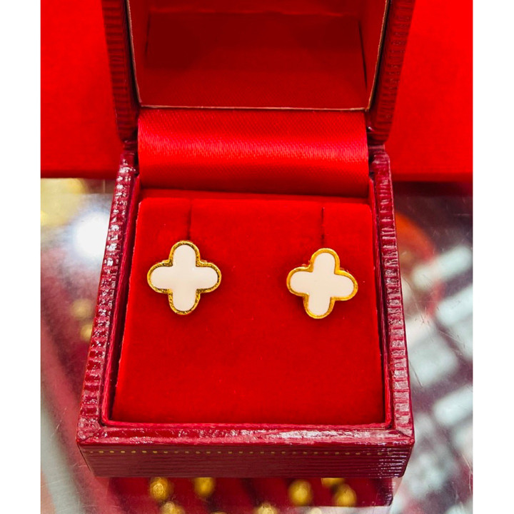 真金萨隆耳环 | KMDGold 时尚珠宝