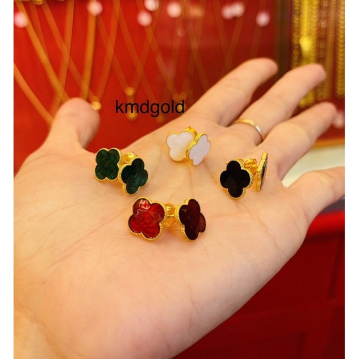 真金萨隆耳环 | KMDGold 时尚珠宝