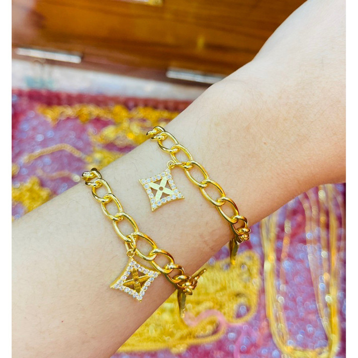 Genuine 1 Baht Gold Bracelet - KMDGOLD