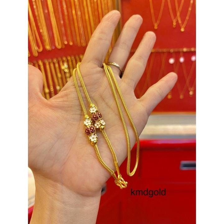Pure 96.5% Gold Benz Link Necklace | KMDGold