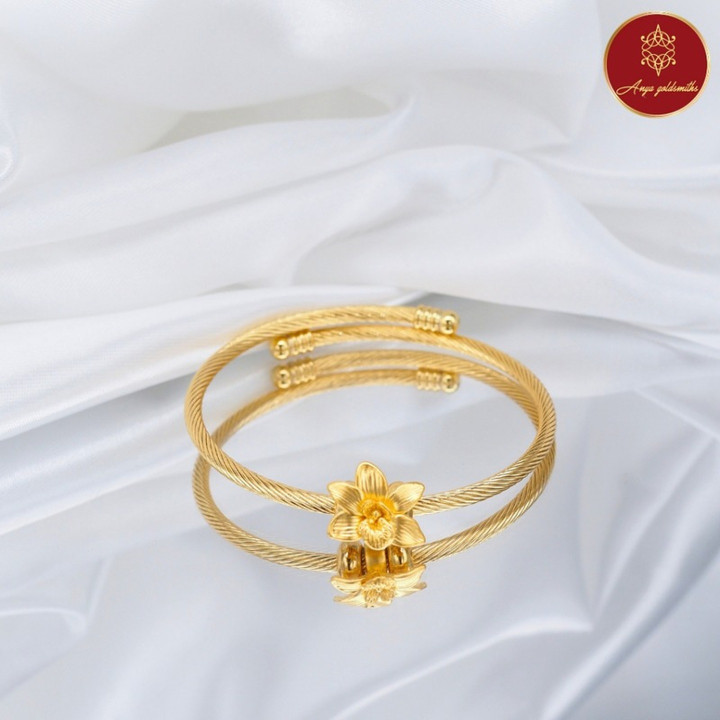 璀璨安雅兰花：奢华99.9%纯金