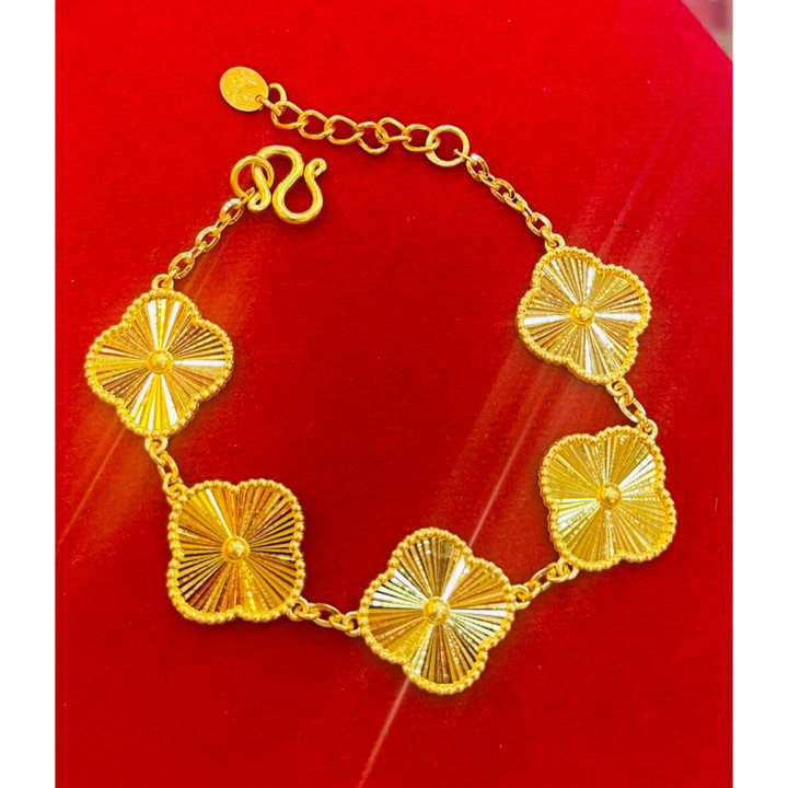 Genuine 1 Baht Gold Bracelet | KMDGold Brand Design