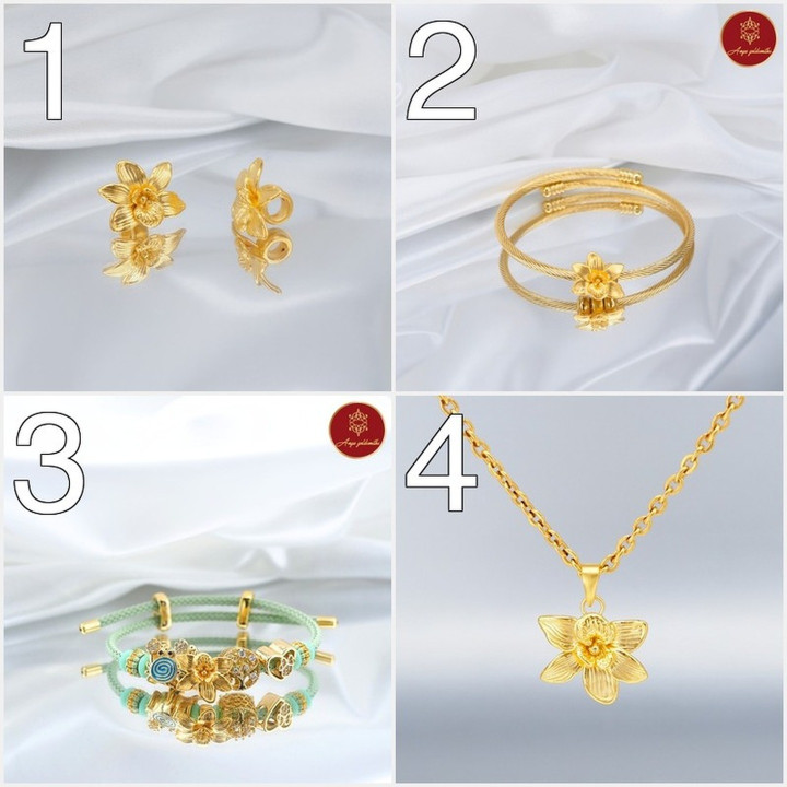 璀璨安雅兰花：奢华99.9%纯金