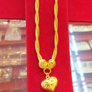 正品黄金奔驰扭链项链（1泰铢）