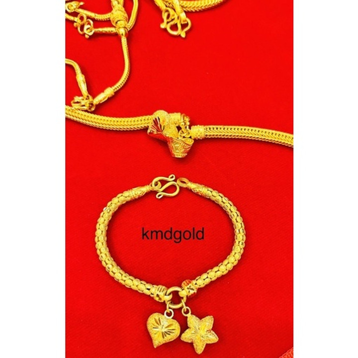 Star/Ant Design 1 Baht Authentic Gold Bracelet