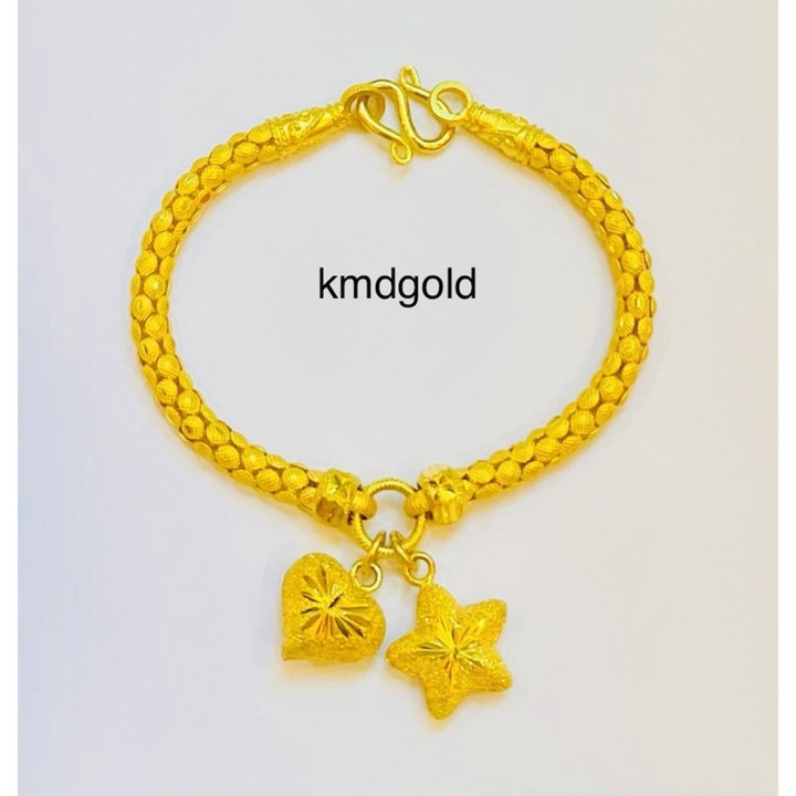 Star/Ant Design 1 Baht Authentic Gold Bracelet