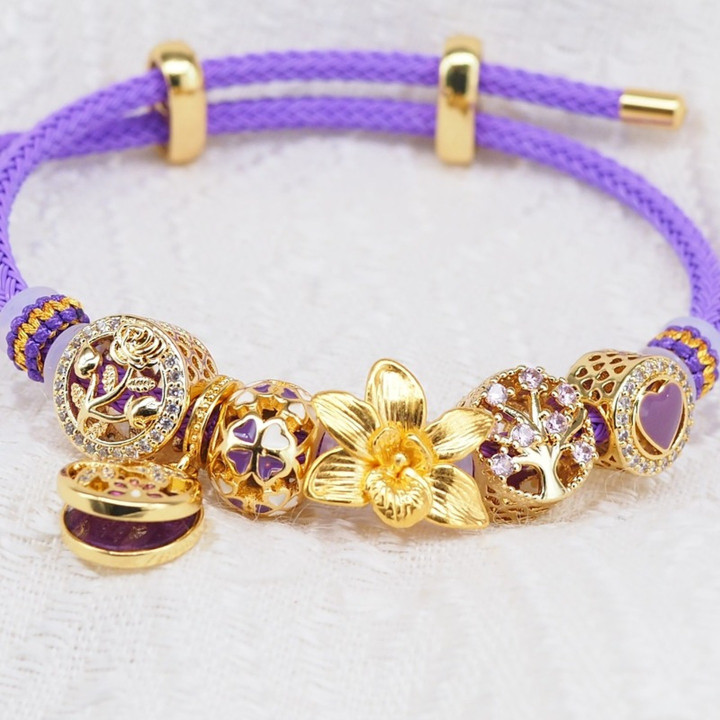 璀璨安雅兰花：奢华99.9%纯金