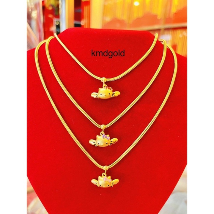 قلادة قطة من الذهب الخالص | KMDGold | صالونان