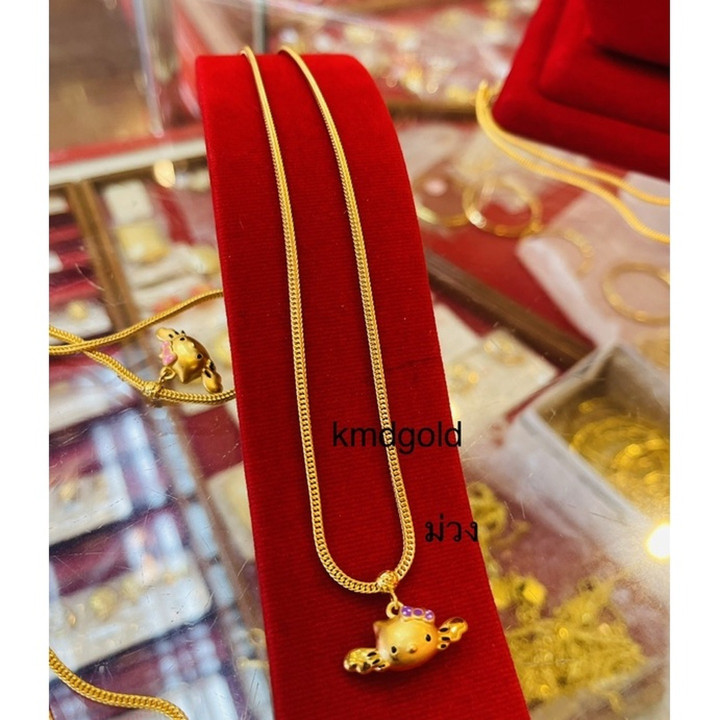 قلادة قطة من الذهب الخالص | KMDGold | صالونان