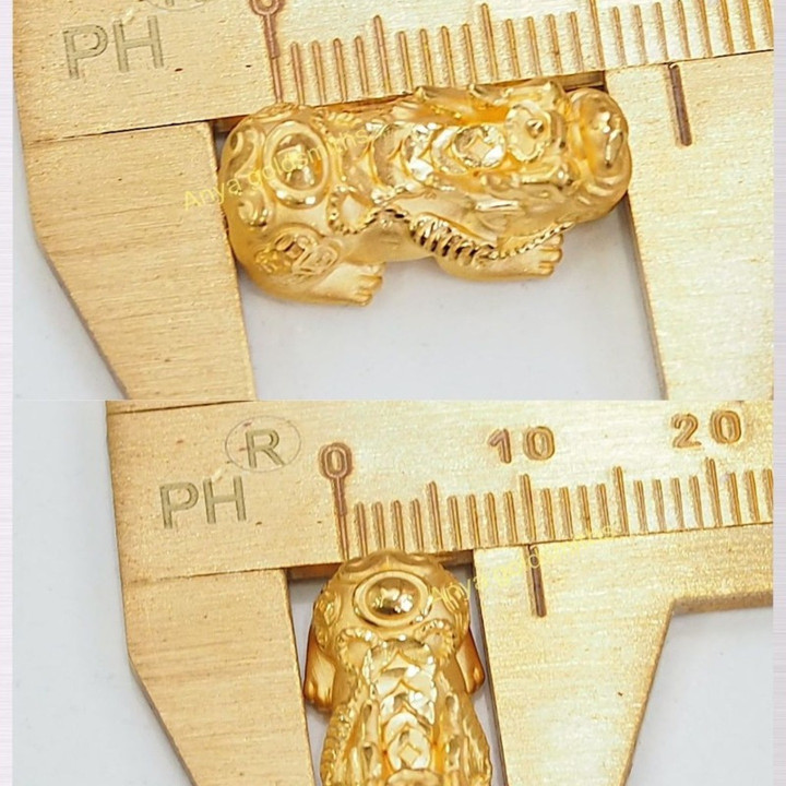 纯金貔貅护身符 | 招财纳福符