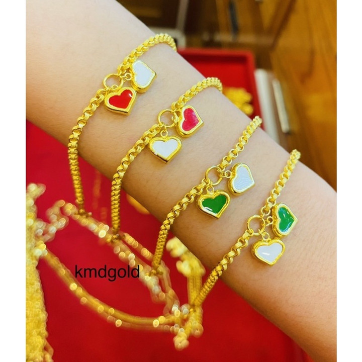 正品96.5%纯金手镯 - Yaowarat Designs