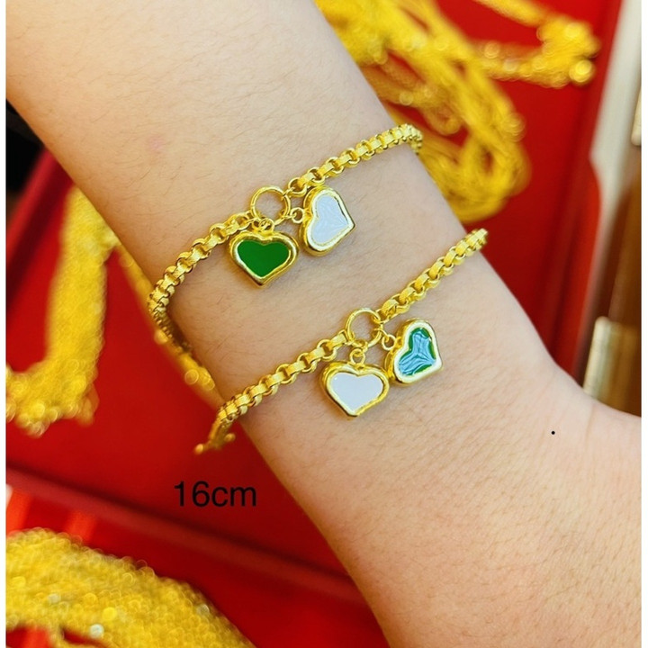 正品96.5%纯金手镯 - Yaowarat Designs