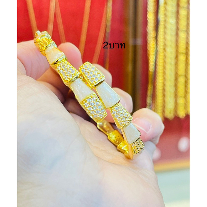 KMDGOLD 正品 2 泰铢金手镯