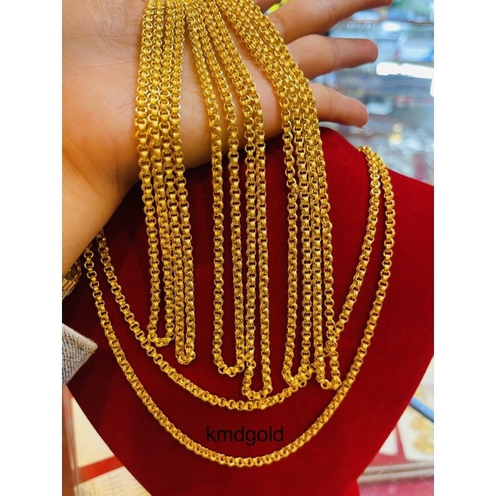 قلادة من الذهب الخالص عيار 14 قيراطًا من سبيكة معدنية KMDGold