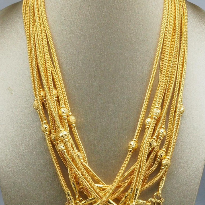 奢华黄金奔驰风格项链（2 Salung，96.5%纯度）