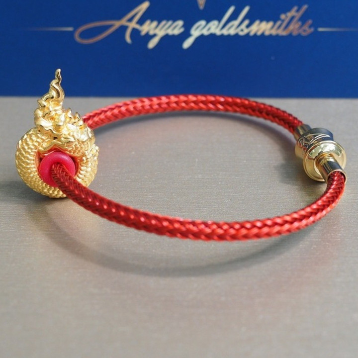 Anya Naga 蛇形吊坠 - 纯金首饰