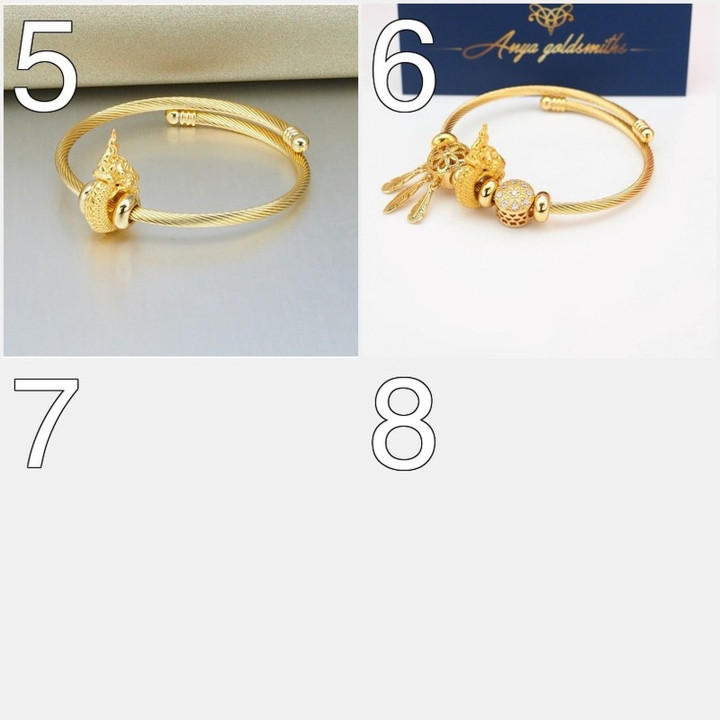 Anya Naga 蛇形吊坠 - 纯金首饰