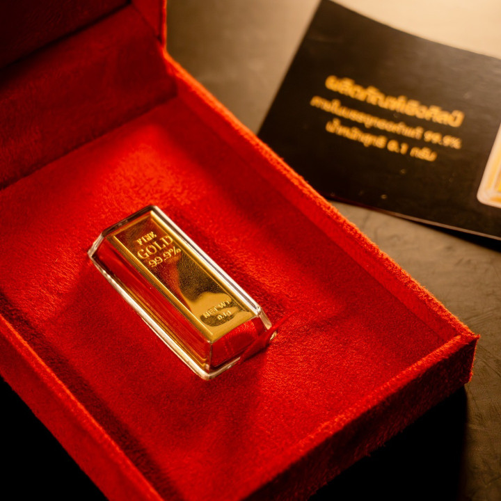 24K Gold Bar Gift (0.1 Gram) - Elegant Gold