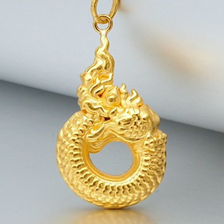 Anya Naga 蛇形吊坠 - 纯金首饰