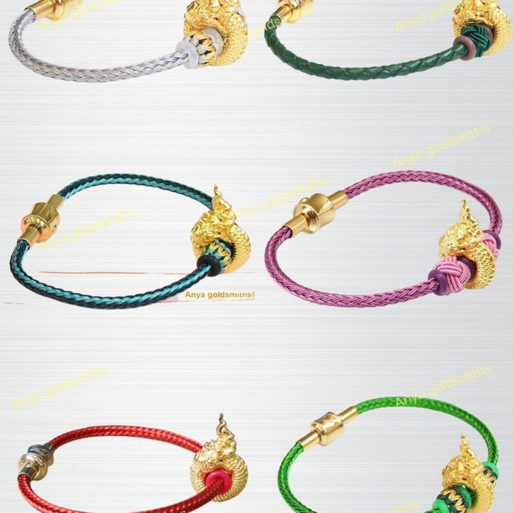 Anya Naga 蛇形吊坠 - 纯金首饰