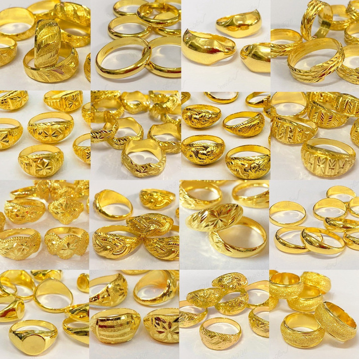 96.5%黄金蛋形戒指 | 精美泰式设计