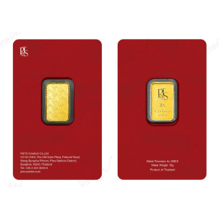 10g 99.99% Pure Gold Bar Card