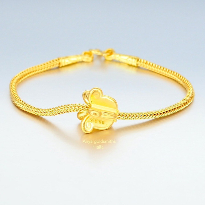 Gold Charm Bracelet - Benz Style | 96.5% Pure Gold