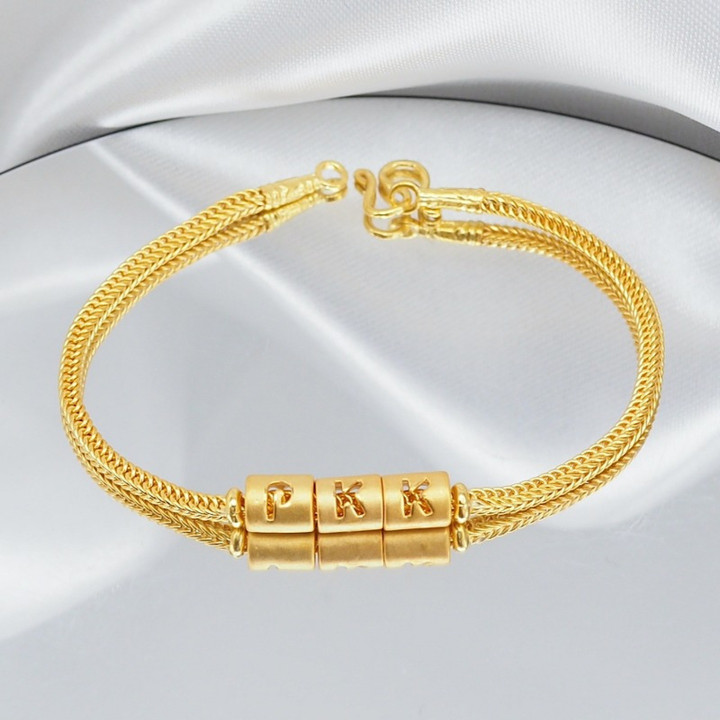 Gold Charm Bracelet - Benz Style | 96.5% Pure Gold