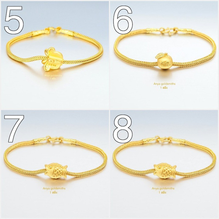 Gold Charm Bracelet - Benz Style | 96.5% Pure Gold