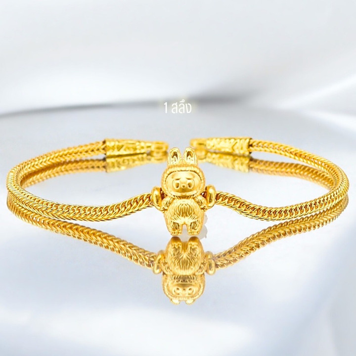Gold Charm Bracelet - Benz Style | 96.5% Pure Gold